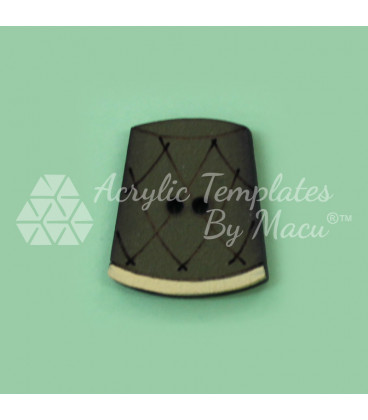 BOTÓN MADERA DEDAL VERDE