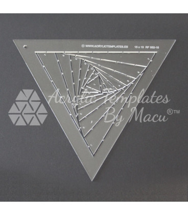 TWISTED LOG CABIN TRIANGULAR