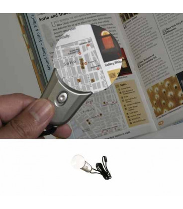 Luz con lupa y colgante C1288