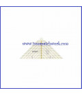 Regla OMNIGRID triangular 17 x 24 cmC7801