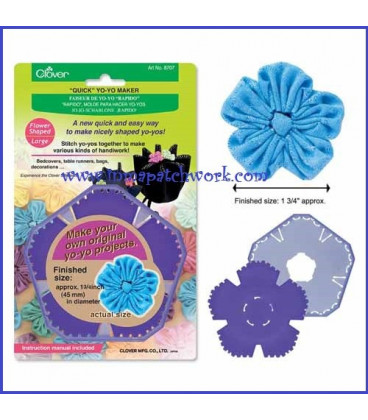 Plantilla Yo-Yos FLOR (grande)-Clover 8707C1267