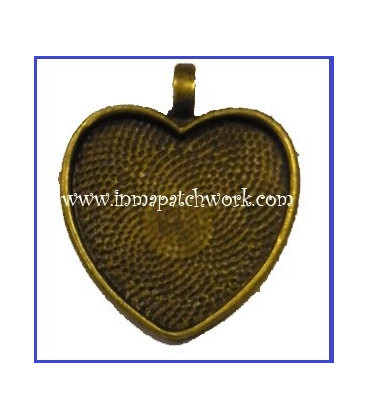 Colgante corazón Oro Viejo